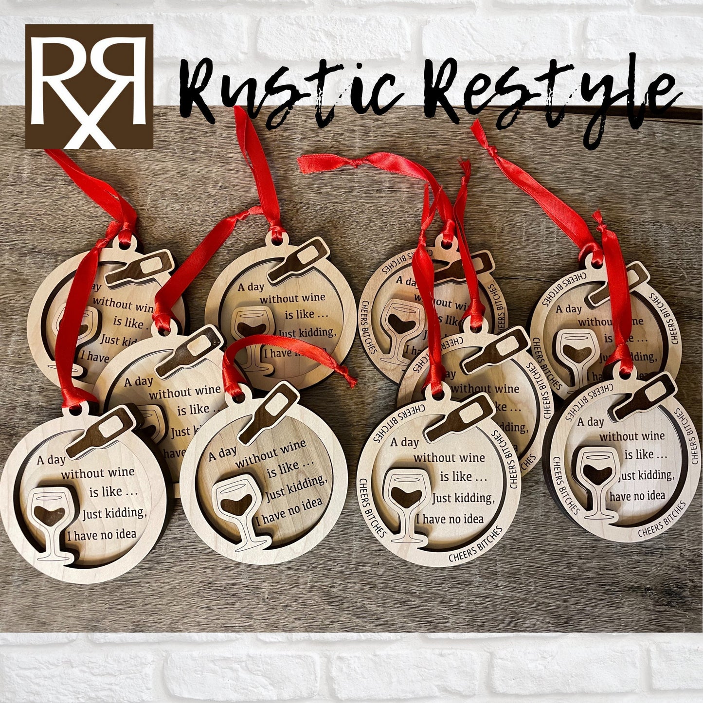 Wine Ornament, girls wine trip vacation, wine lover gift
