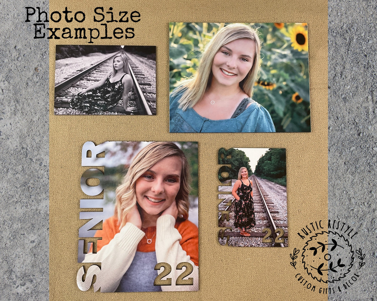Graduation Guest book board its a signable rustic wood sign, You can customizable with photo and name.