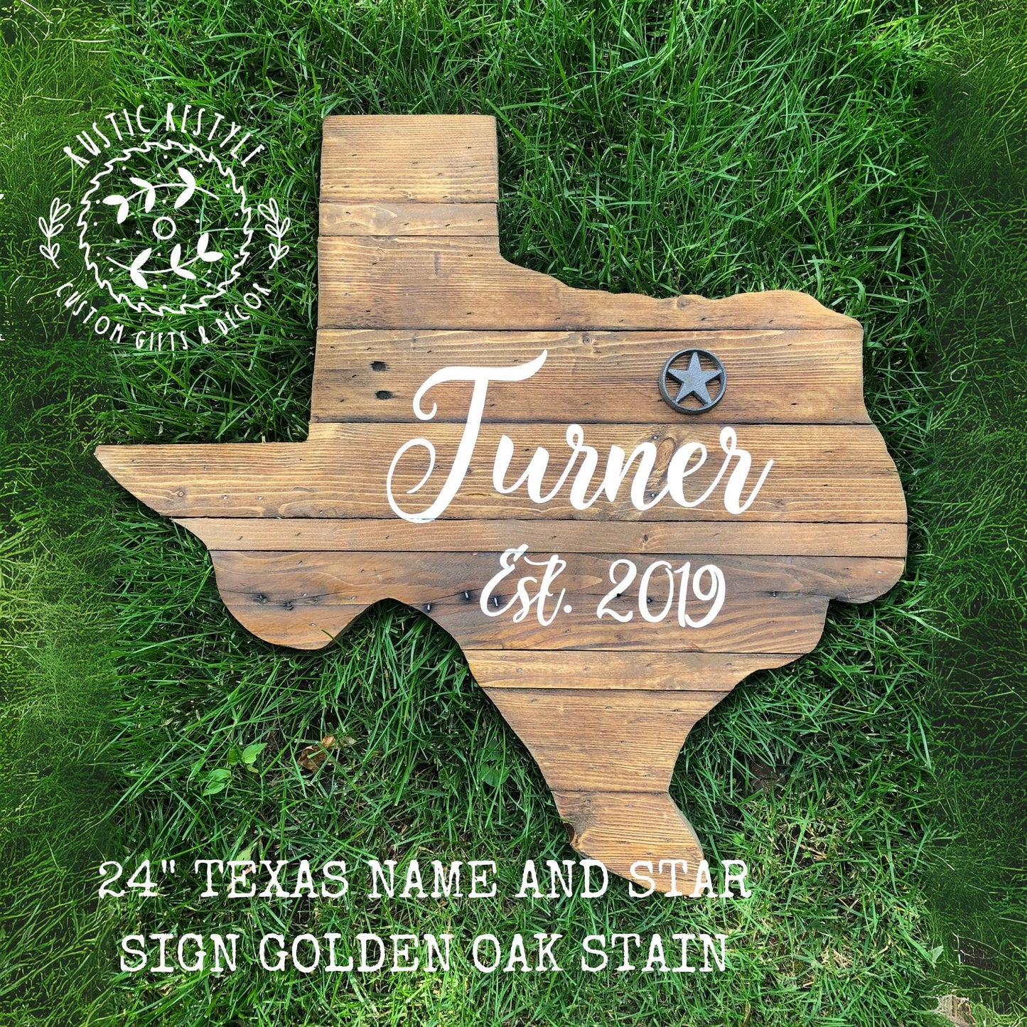 Texas wall art, wooden Texas, Pallet sign wall art, Established, Housewarming, Name sign, gift for new home, 24" Texas name and star sign