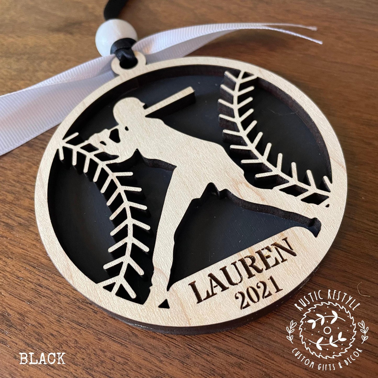 Personalized Softball Christmas Ornament- Softball Player Holiday Keepsake