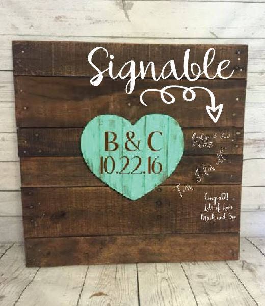 Alternative Wood Wedding guest book, pallet sign, wood wedding decor, pallet handmade event Guest book, for reception