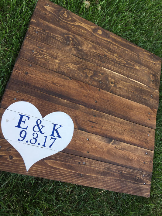 wedding Guest book Alternative, wood wedding decor, personalized sign, FREE US SHIPPING , wood guestbook sign, barn wedding, country wedding