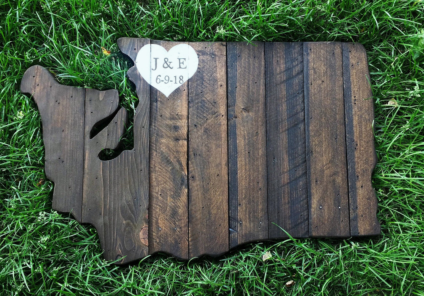 Washington Wedding Guest book decor, pallet handmade, state wedding sign, Washington cut out, sign