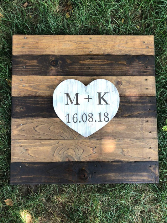 Alternative Wood Wedding guest book, pallet sign, wood wedding decor, pallet handmade event Guest book, for reception