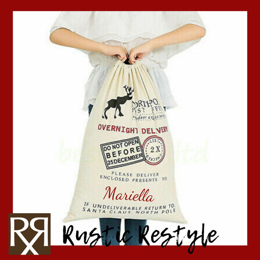 Personalized Santa sack, Santa Bag, Santa Delivery Bag, Christmas Gift, Santa Sacks, Christmas Sacks, Santa Clause Presents Bag, Christmas
