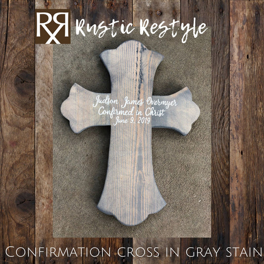 Dios Bendigas name cross keepsake gift- for mi bautizo, baptism, gift for new parents, baby Boy/Girl wall hanging, spanish, god parent - Rustic Restyle