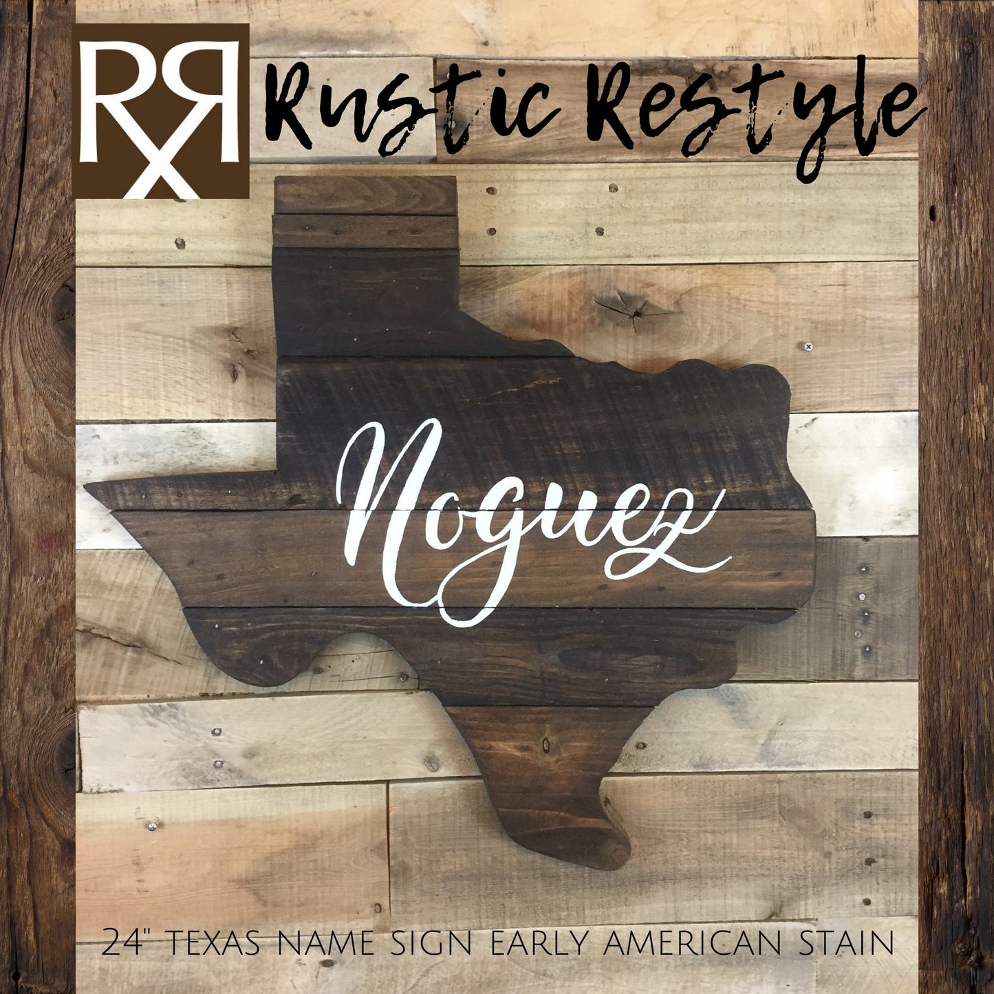 24" wooden Texas Pallet sign wall art, Texas wall art, Established sign, Housewarming, last name art, Farmhouse sign, gift for new home,