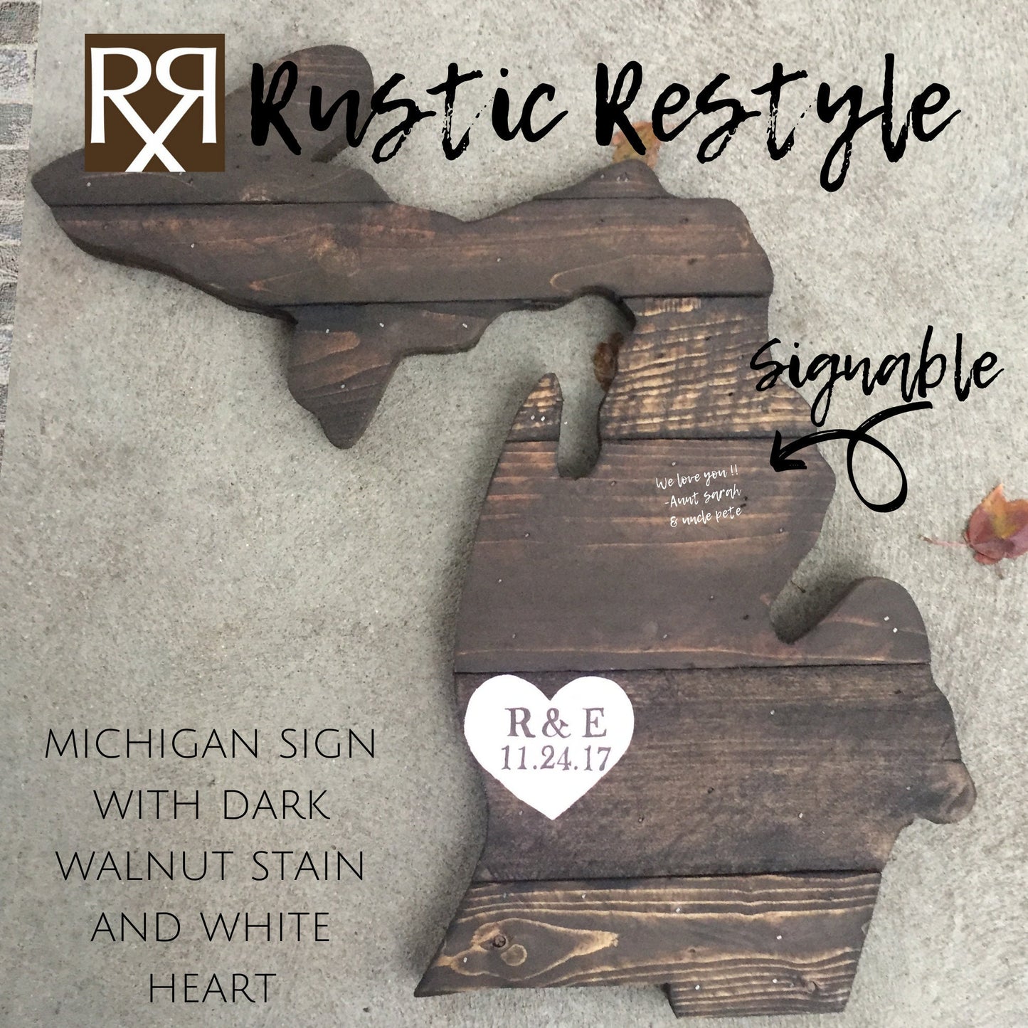 Michigan state Anniversary sign, Wood love Map, Upper peninsula, personalized heart sign, custom wall art, wooden anniversary 5th year gift