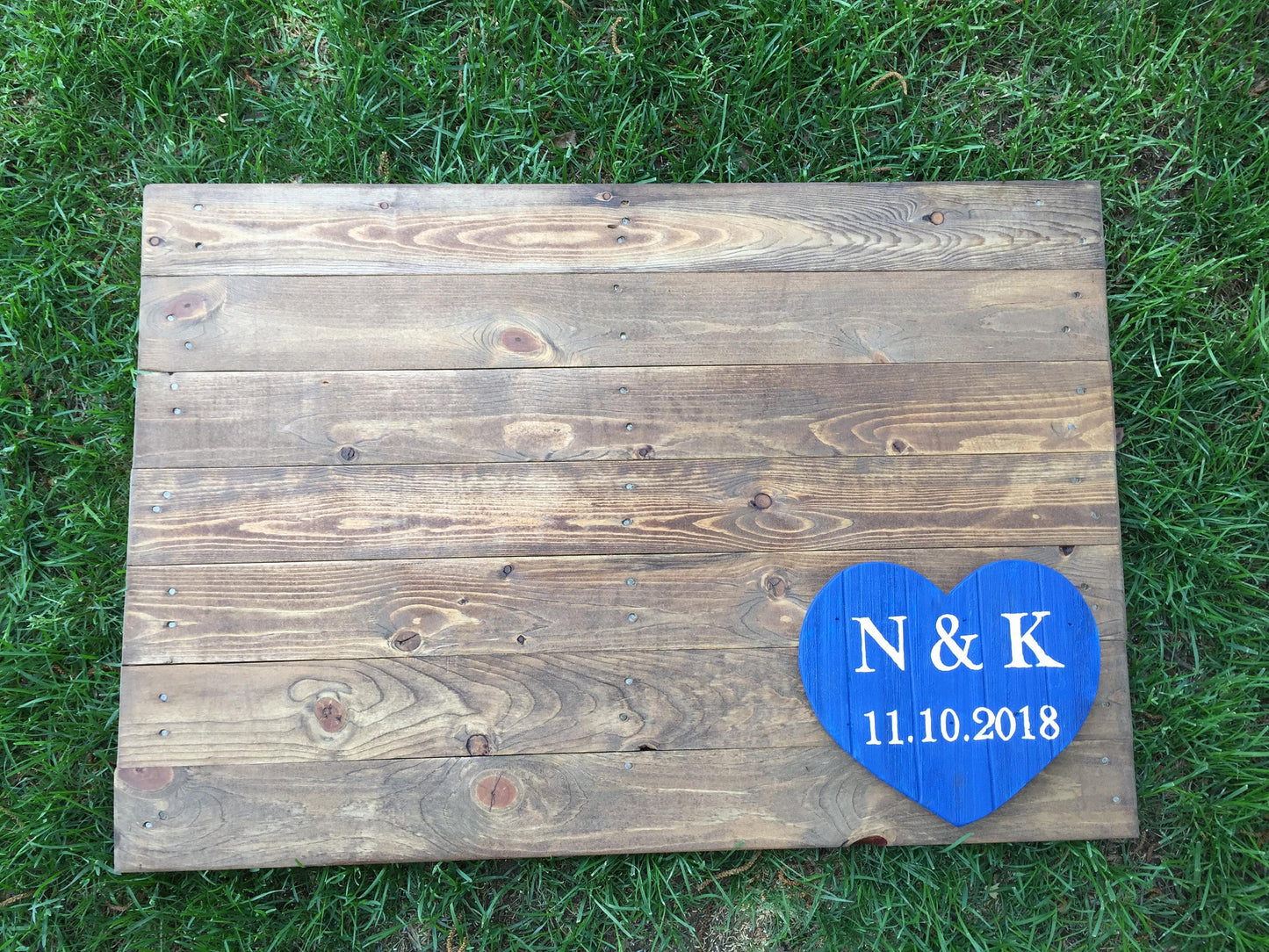 Large 24x36, wooden Heart Guest book Alternative, guestbook sign, custom personalized wedding decor, wall art, rustic wedding, turquoise