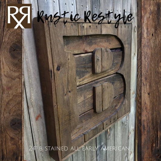 Custom Recycled pallet initial B sign, Wooden Letter sign, Monogram sign, Gift for home, Rustic home decor, Wood pallet sign, custom sign