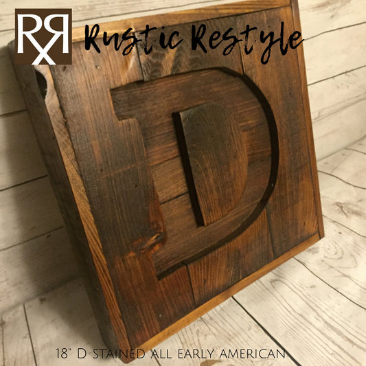 Pallet letter sign, Recycled pallet initial D sign, Wooden Letter sign, Monogram sign, Gift for home, Rustic home decor, custom sign