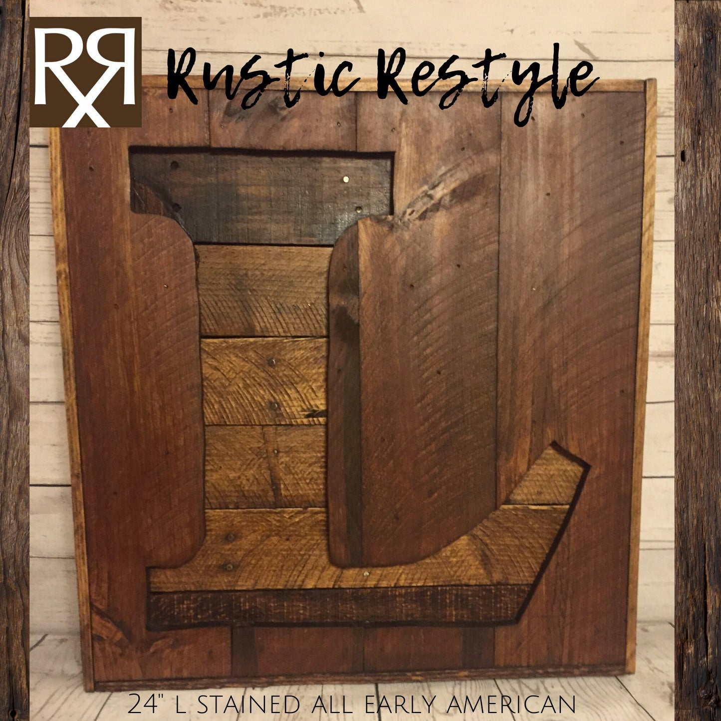 Pallet letter sign, Recycled pallet initial L sign, Wooden Letter sign, Monogram sign, Gift for home, Rustic home decor, custom sign