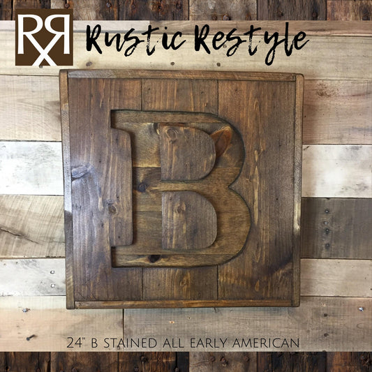 Custom Recycled pallet initial B sign, Wooden Letter sign, Monogram sign, Gift for home, Rustic home decor, Wood pallet sign, custom sign