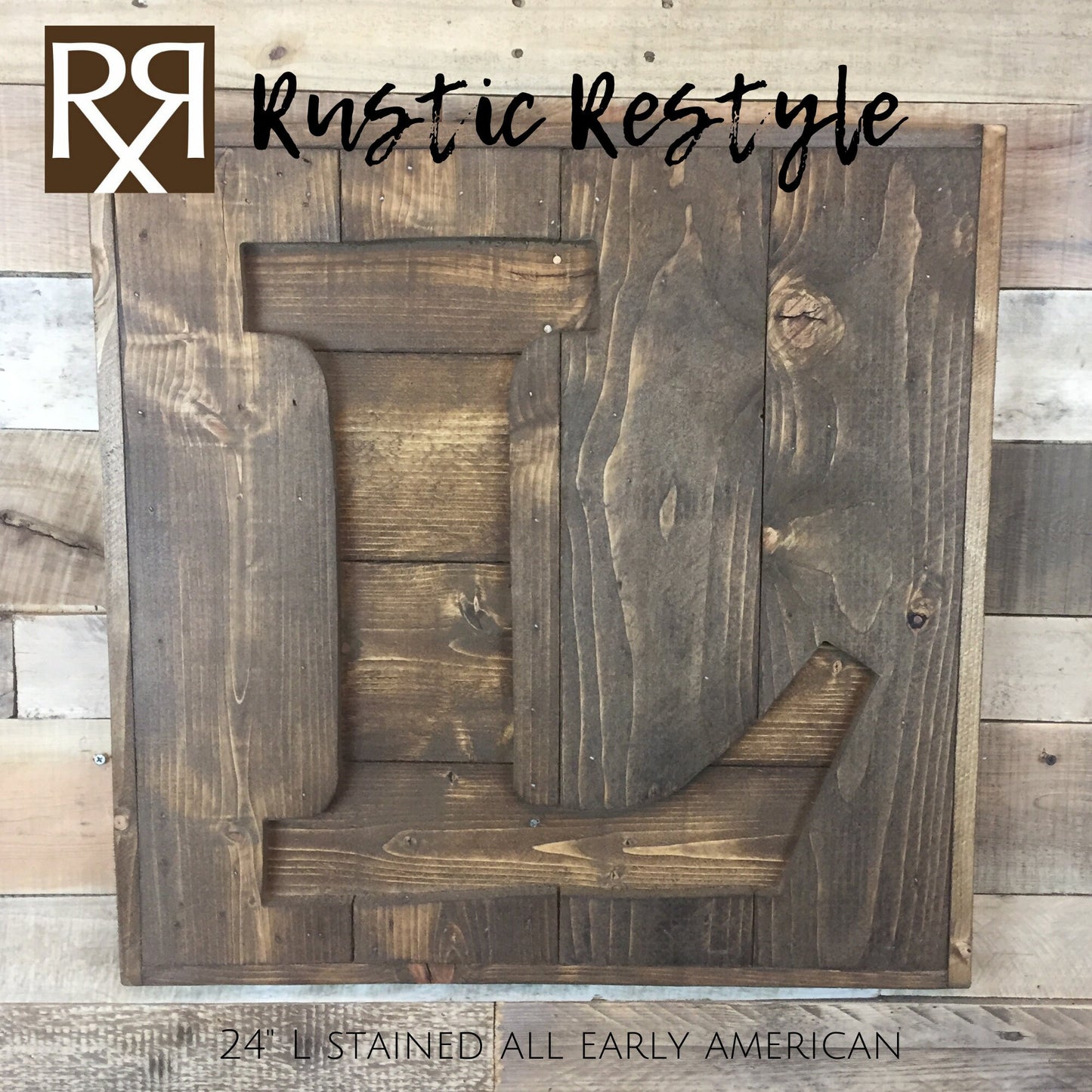 Pallet letter sign, Recycled pallet initial L sign, Wooden Letter sign, Monogram sign, Gift for home, Rustic home decor, custom sign