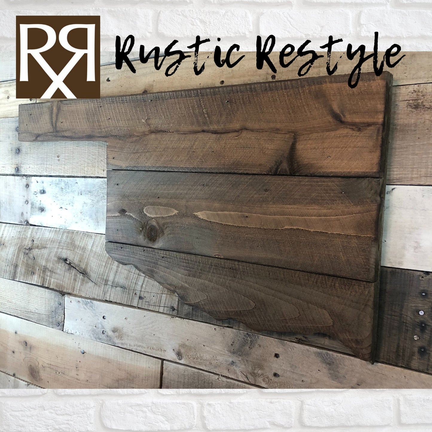 Oklahoma wood wall art home decor sign, handmade pallet gift