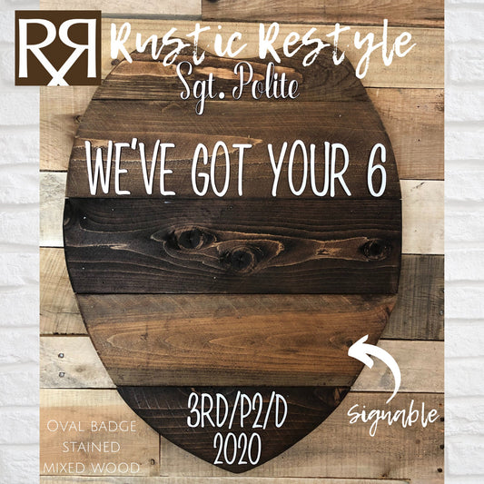 Custom Police officer gift graduation or promotion guest book, Police academy, sign in book keepsake, retirement gift, shield badge