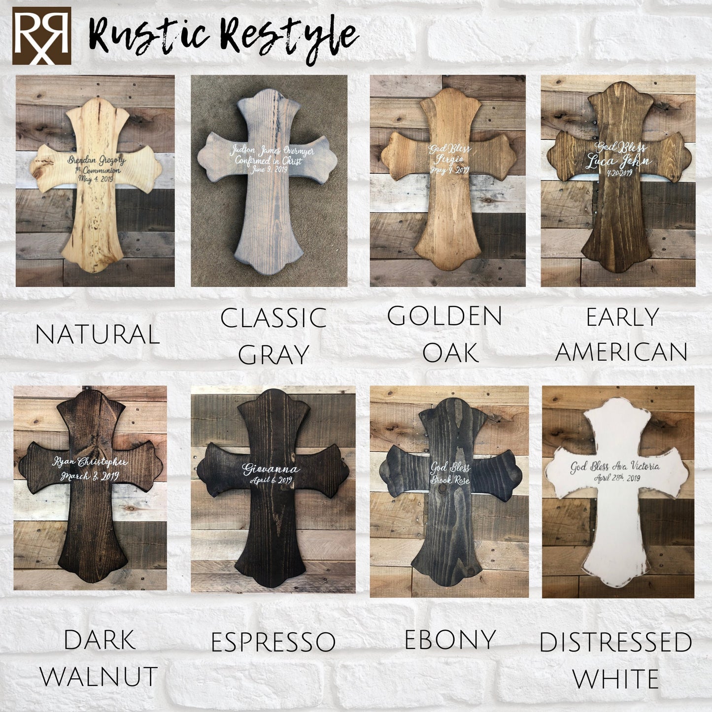 Wood cross Baptism guestbook sign, first communion, confirmation, catholic cross, gift for god child, young adult present, baby shower