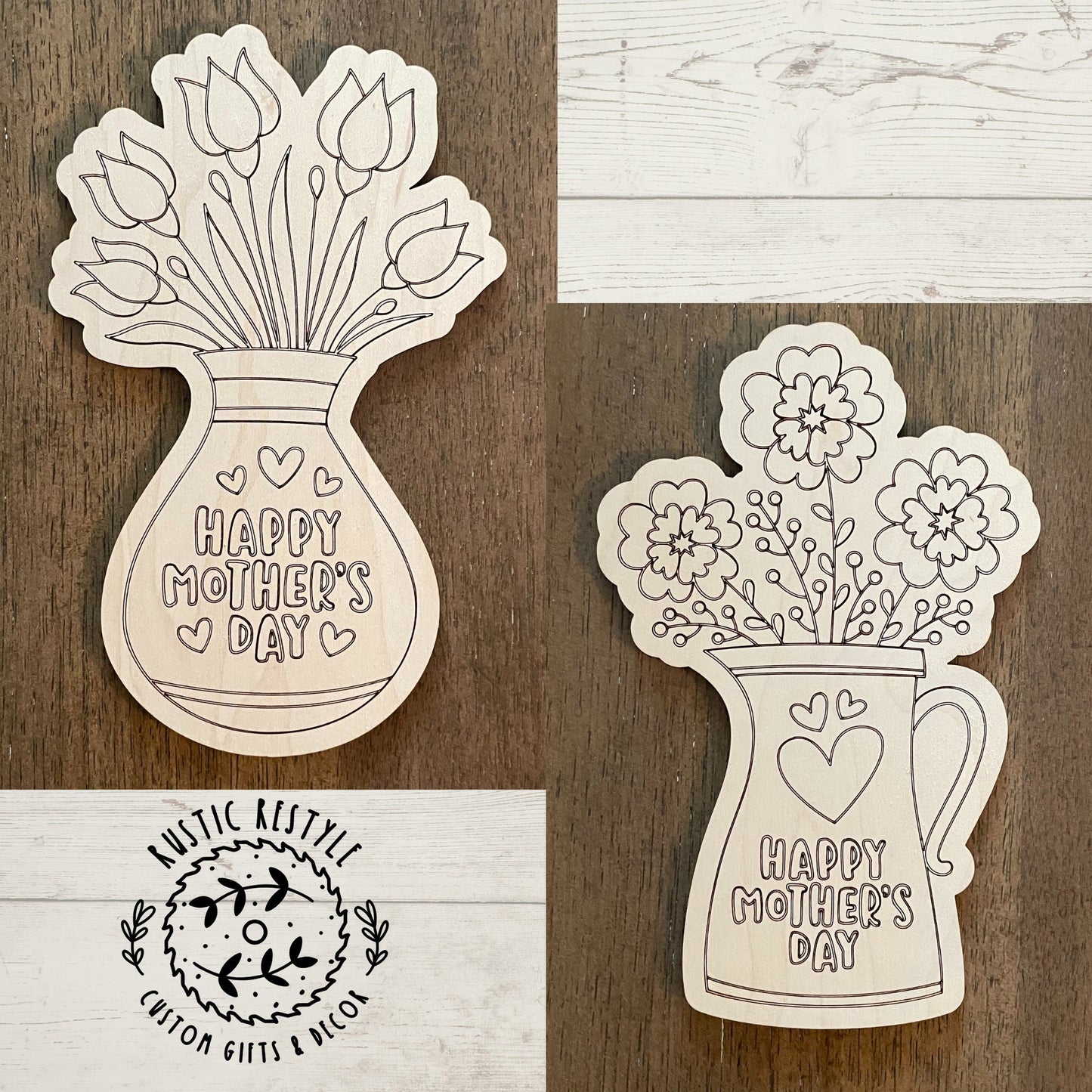 DIY Mother's Day paint kits, Kids gift for mom, paintable cards for mother