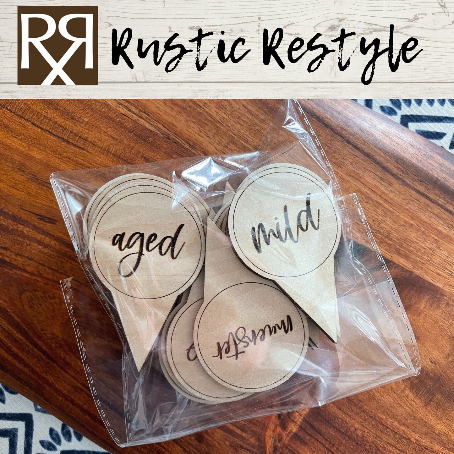 22 Cheese Marker set for Charcuterie boards, wooden engraved cheese board picks,