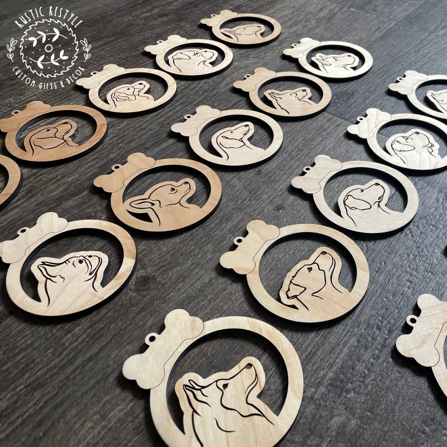 Dog Breed ornament gift, Personalized Engraved Ornament, Dog lover, veterinarian Christmas