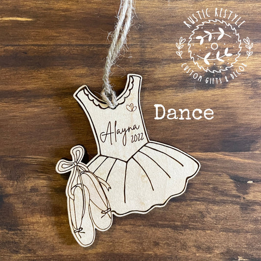 Ballet dance Christmas tree ornament