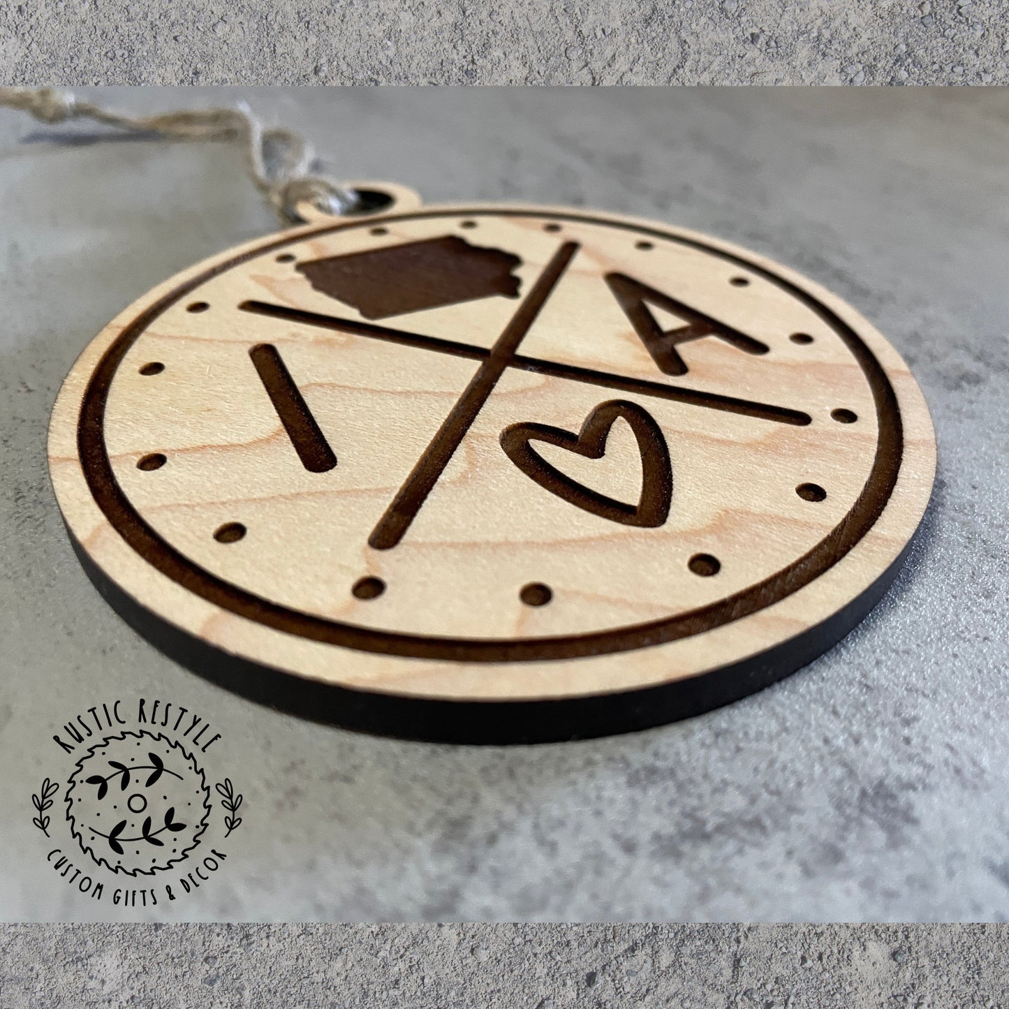 state wooden ornament, Pick your state