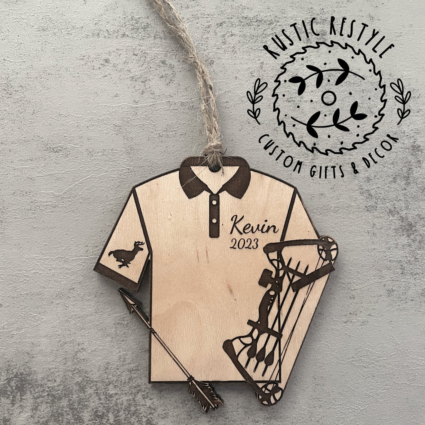 Archery ornament, Personalized Archery Christmas tree ornament