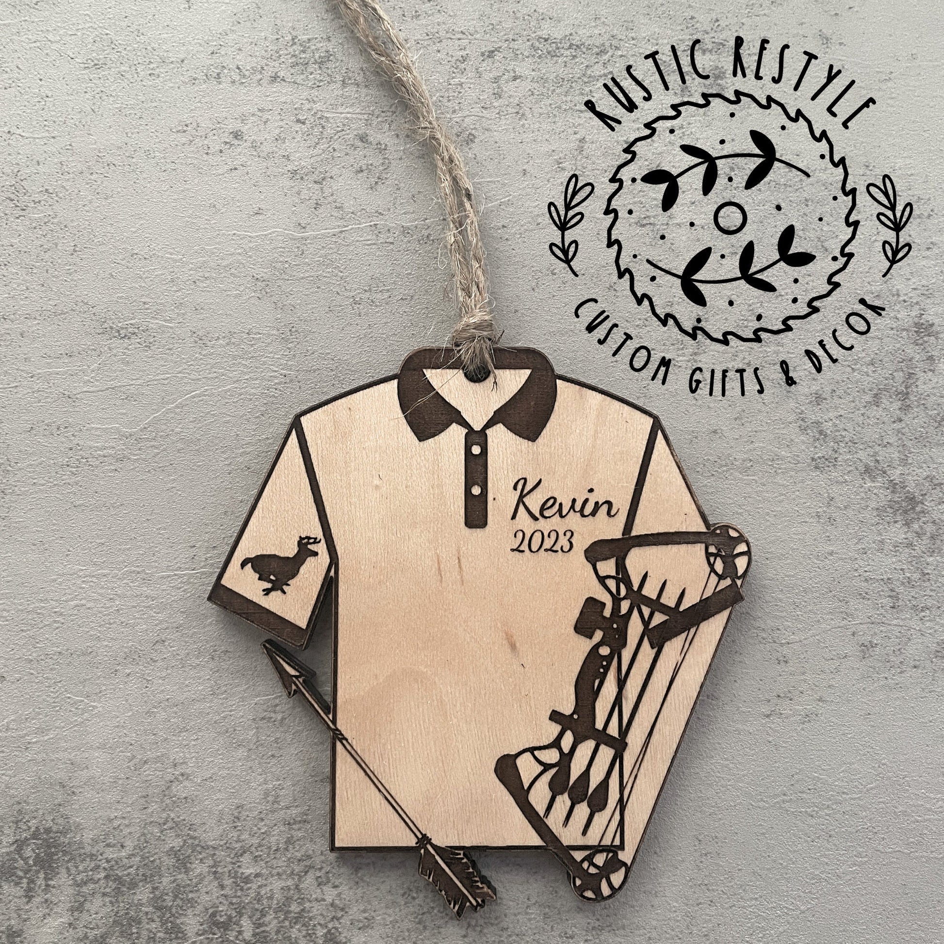 Archery ornament, Personalized Archery Christmas tree ornament