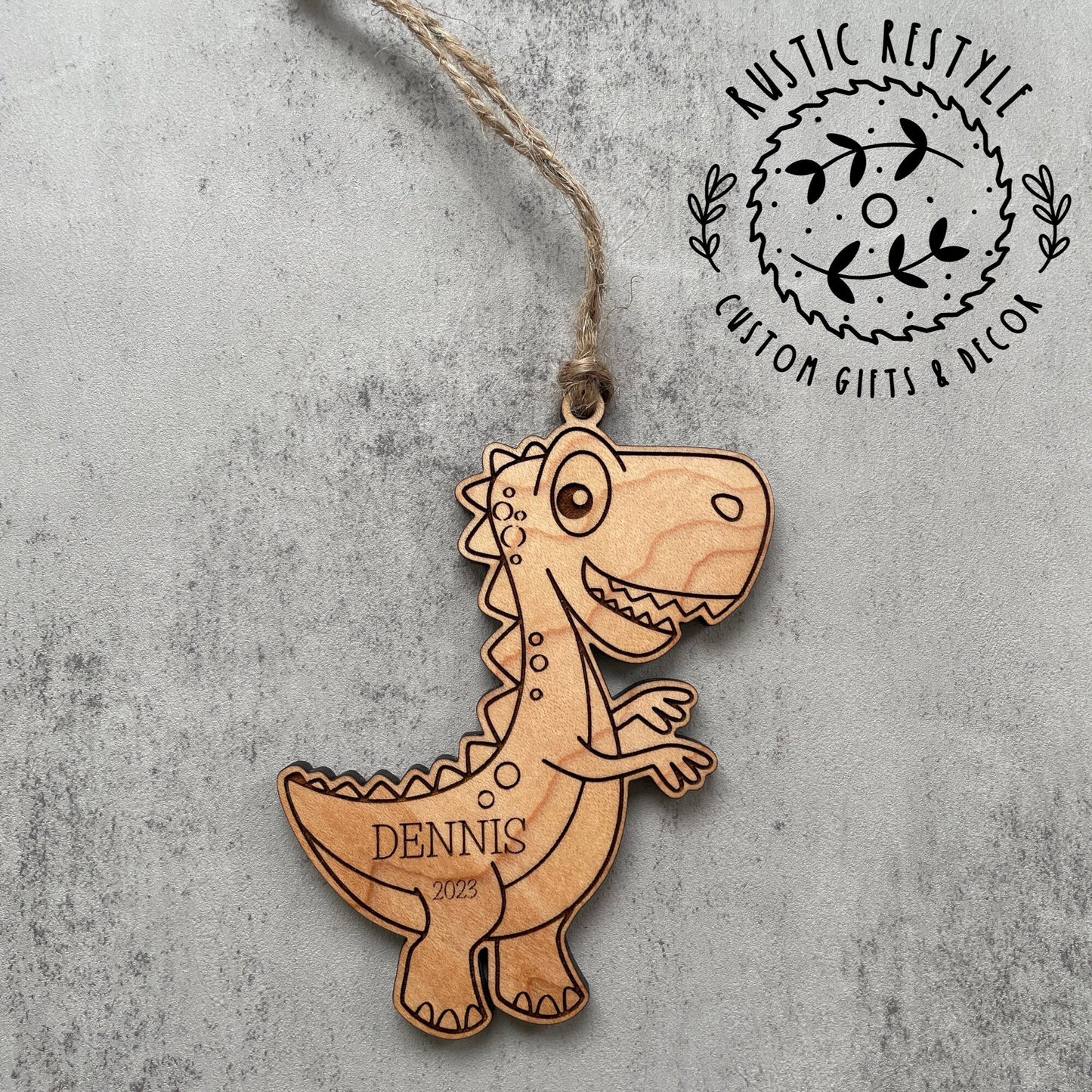 Little kids Christmas ornament, Tiger, Dinosaur, or Unicorn