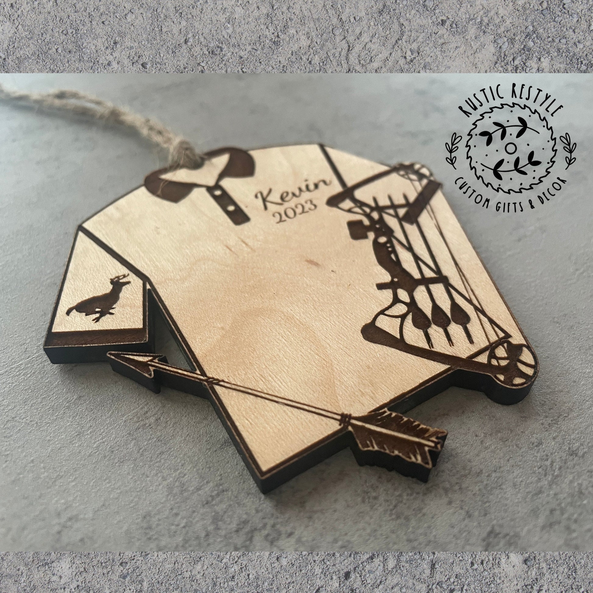 Archery ornament, Personalized Archery Christmas tree ornament