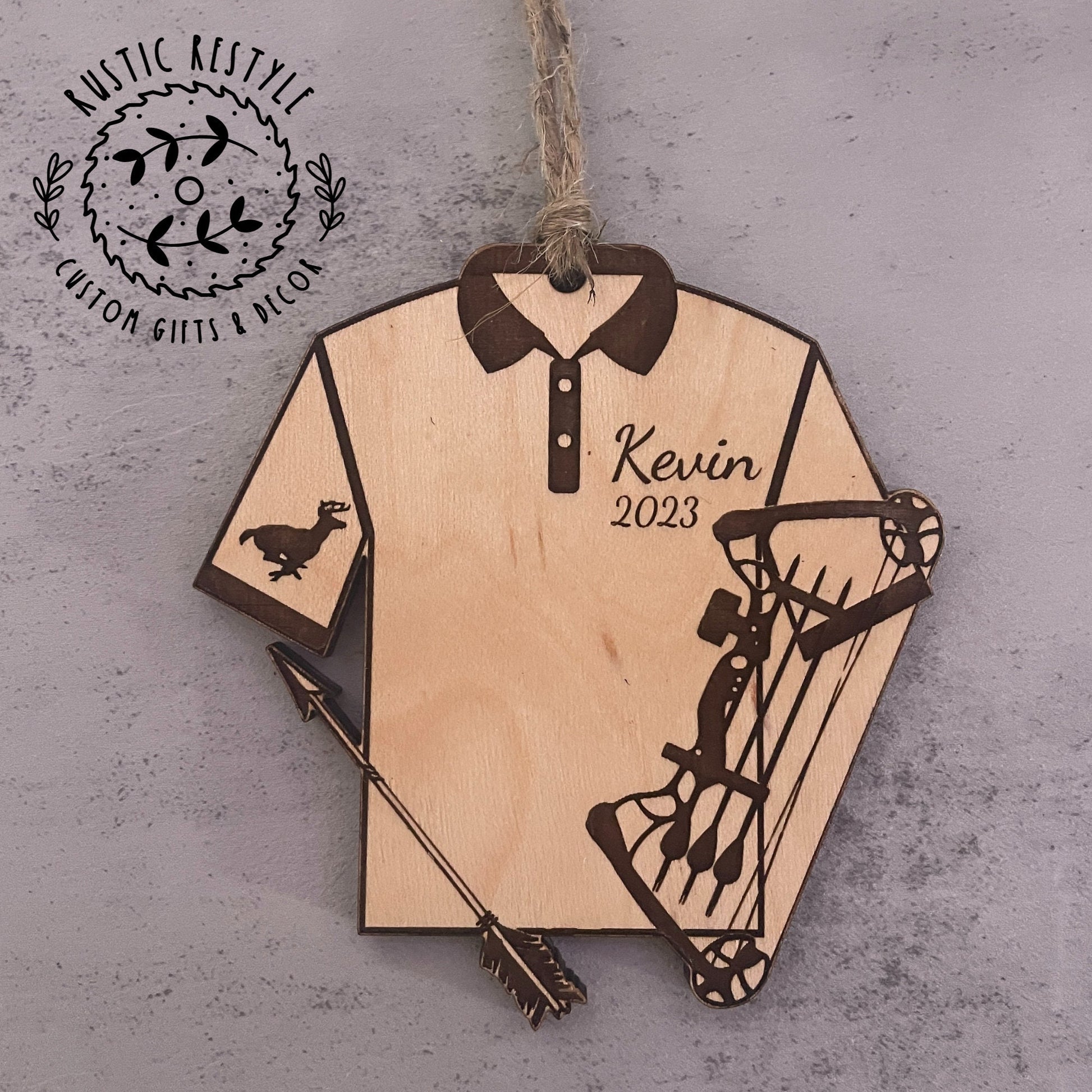 Archery ornament, Personalized Archery Christmas tree ornament