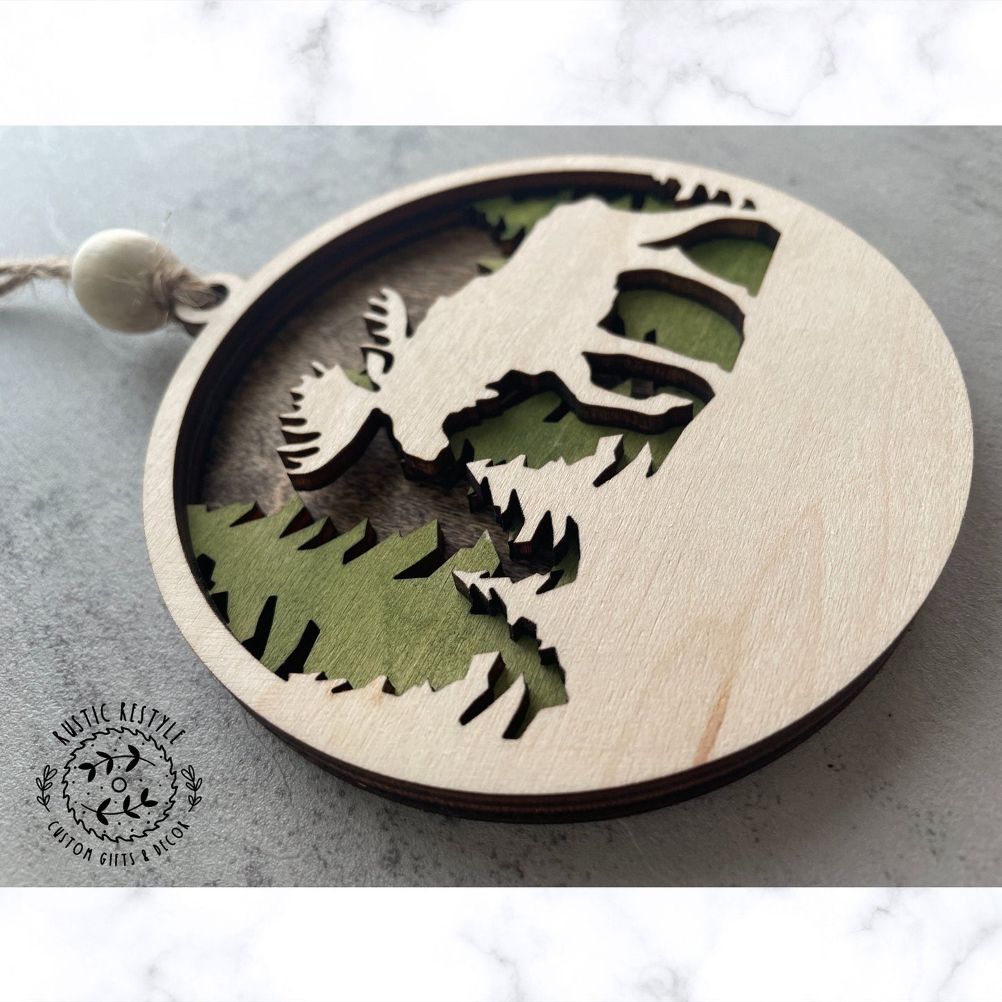 Moose Hunting Ornament, Moose personalized Hunting gift