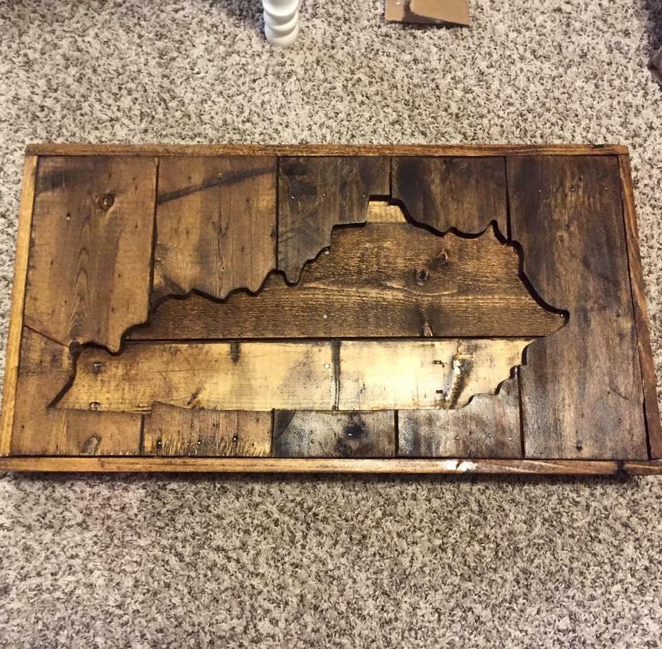 Rustic Minnesota Wood Sign – 24" State Wall Art