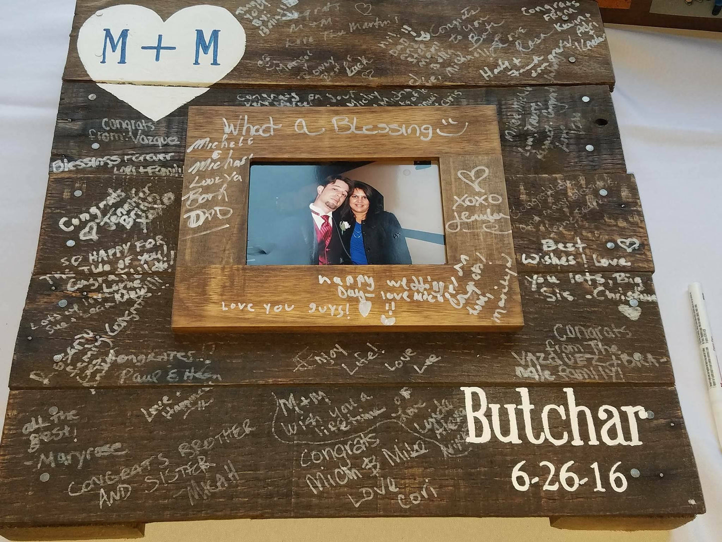 Guest book Alternative sign, wood wedding decor, custom pallet, handmade event Guest book, personalized sign wedding, reception decor 18X18