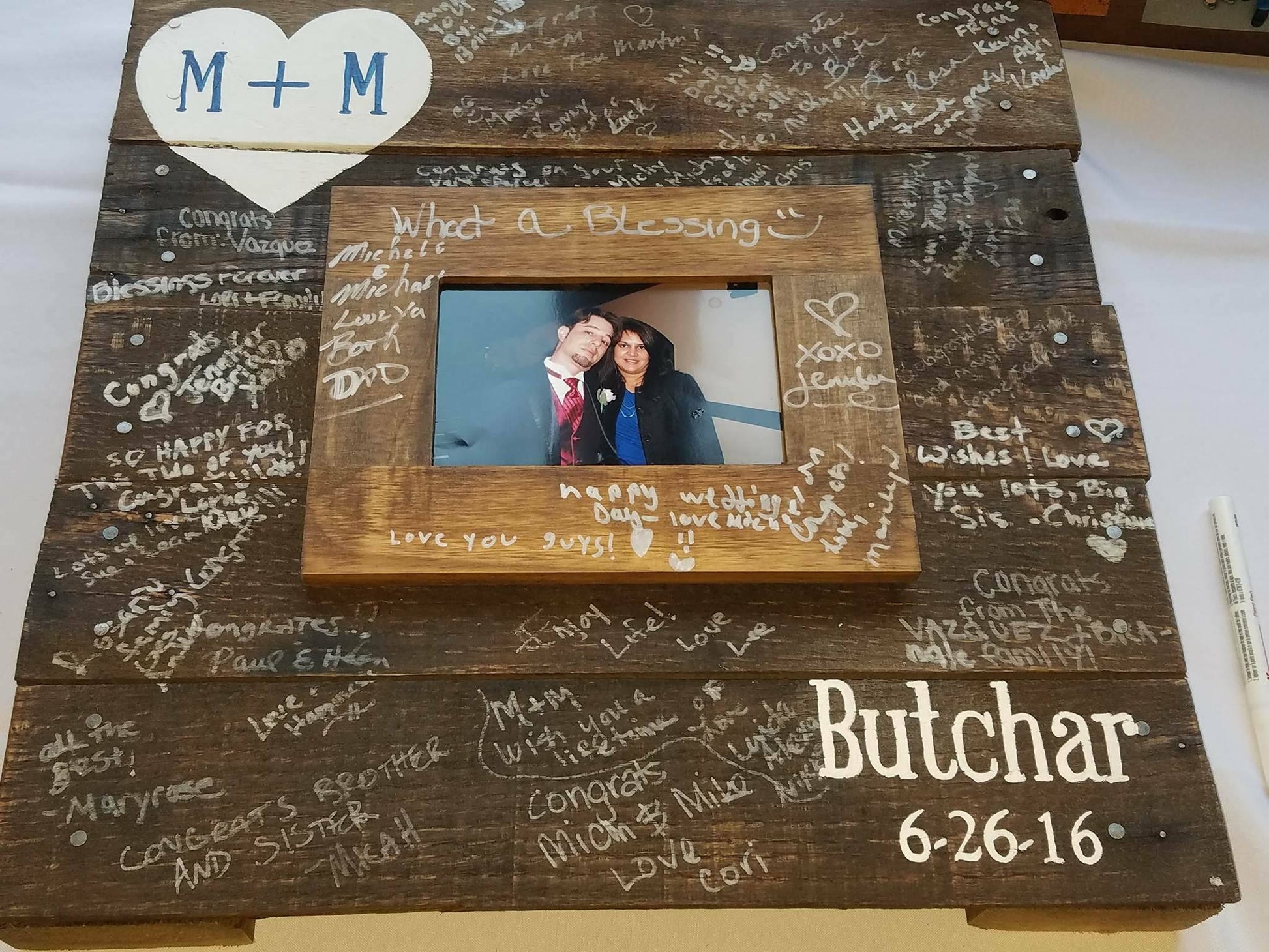 Guest book Alternative sign, wood wedding decor, custom pallet, handmade event Guest book, personalized sign wedding, reception decor 18X18