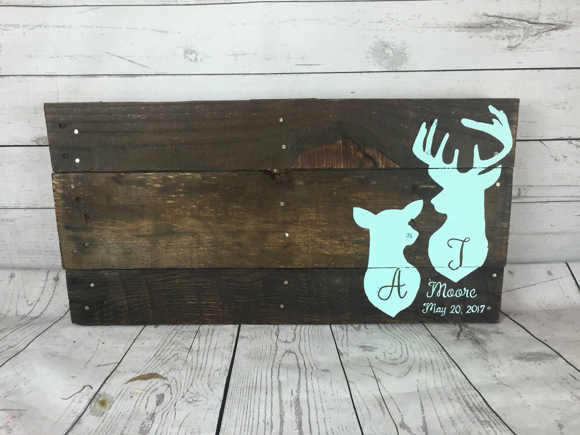 small fall wedding, Woodsy wedding, Guest book wood sign, woodland, Buck and Doe sign, guestbook Deer, for bride to be, stag head design