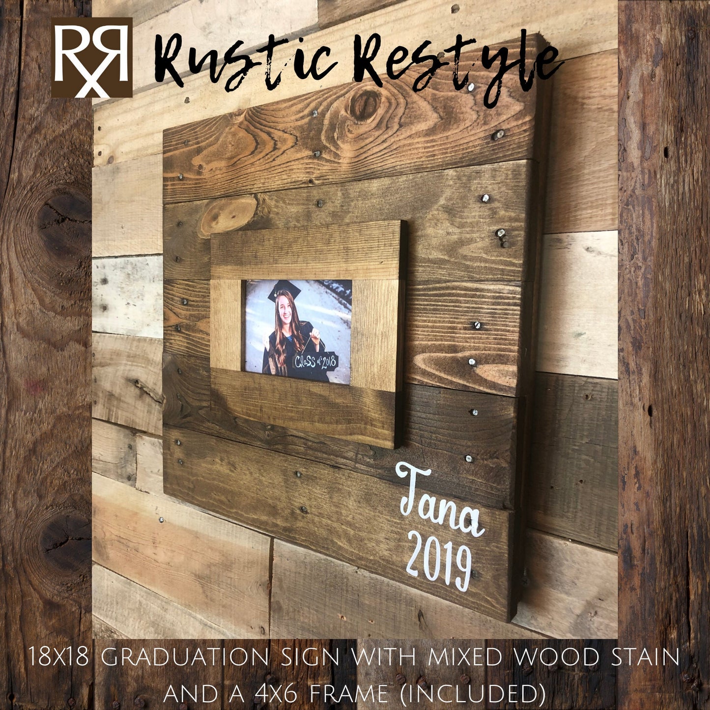 graduation guest book, party book, Creative Guest book alternative, class of 2022 , guestbook frame, rustic sign, wood pallet sign, 18x18