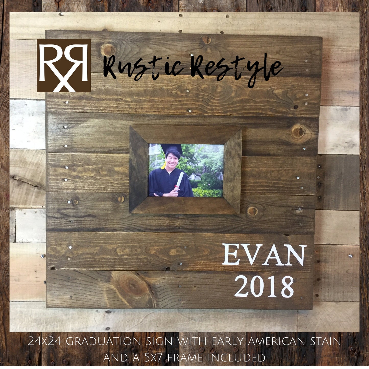 24X24 personalized graduation guest book party decor, class of 2023, high school commencement sign in book, college graduate memento