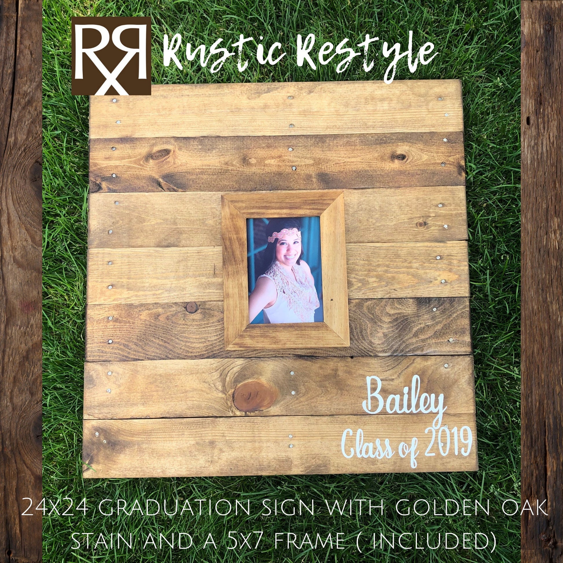 24X24 personalized graduation guest book party decor, class of 2023, high school commencement sign in book, college graduate memento