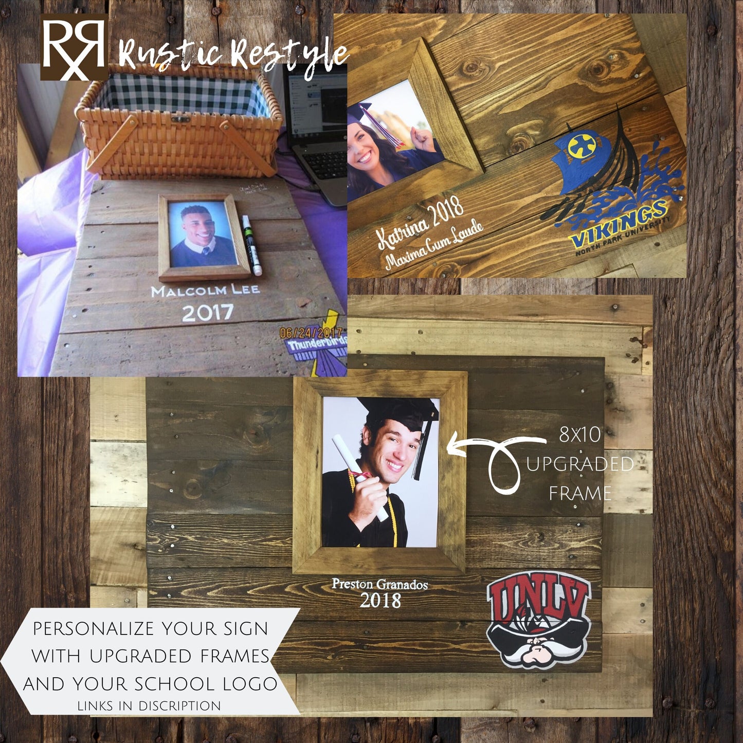 24X24 personalized graduation guest book party decor, class of 2023, high school commencement sign in book, college graduate memento