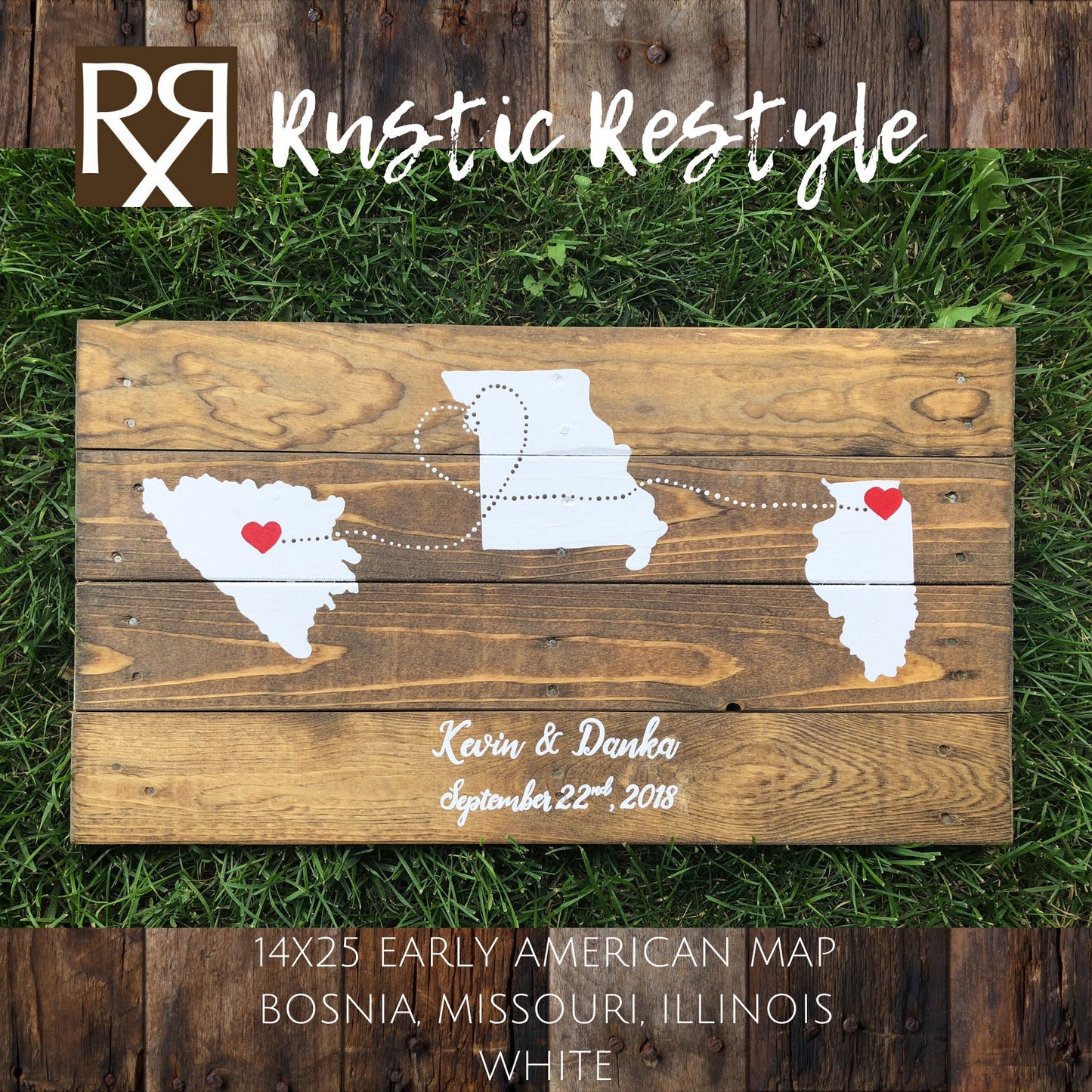 Personalized wedding Alternative guestbook Map sign
