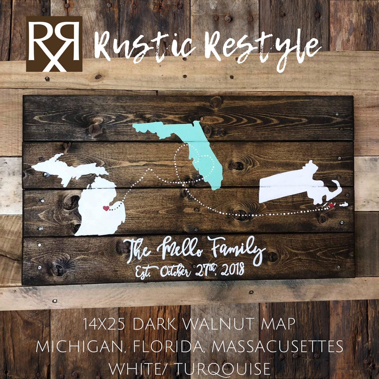 Personalized wedding Alternative guestbook Map sign