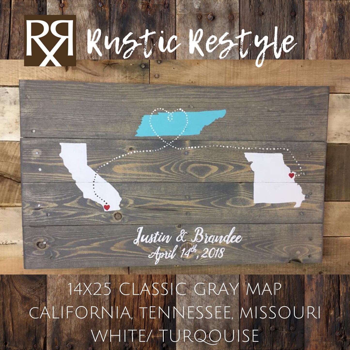 3 State Guest Book, Wedding Guest Book, Rustic Wedding, Guest Book, Alternative, Guest Book Ideas, Custom Guest Book, Personalized,