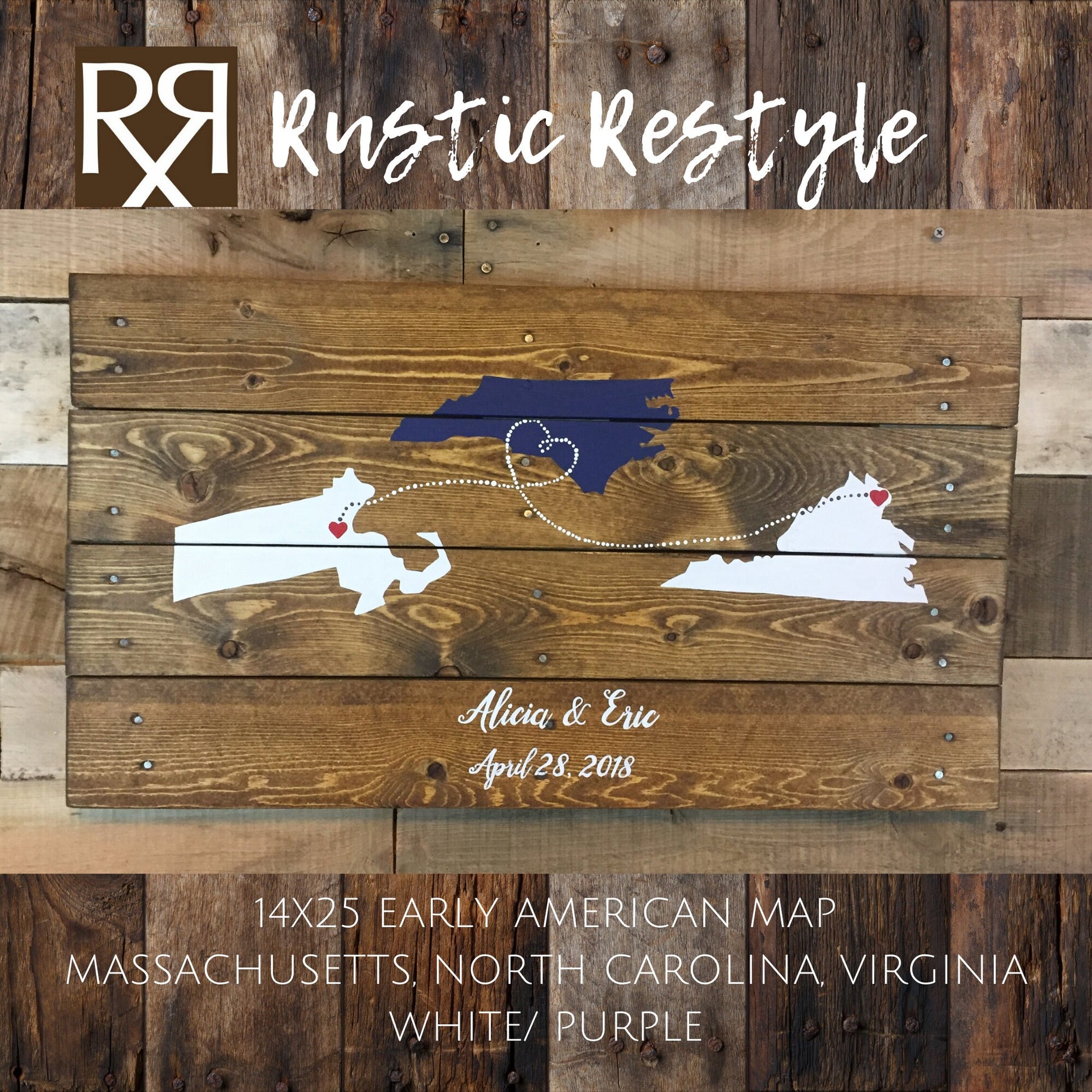 3 State Guest Book, Wedding Guest Book, Rustic Wedding, Guest Book, Alternative, Guest Book Ideas, Custom Guest Book, Personalized,