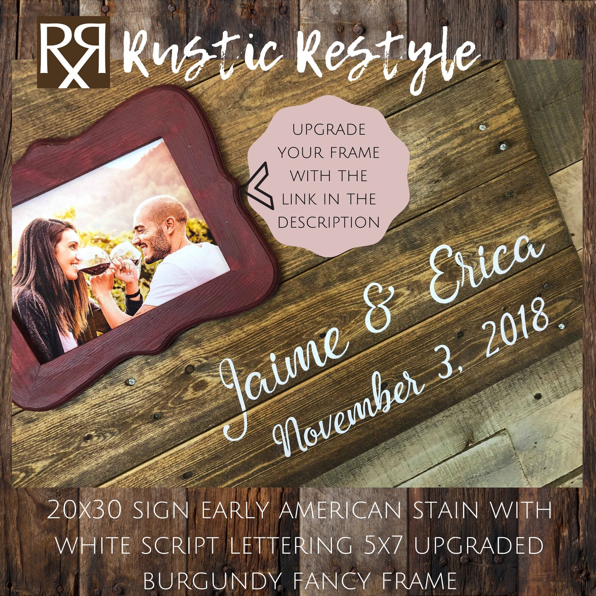 wedding Alternative guest book heart sign, memento engagement photo with initials and or last name