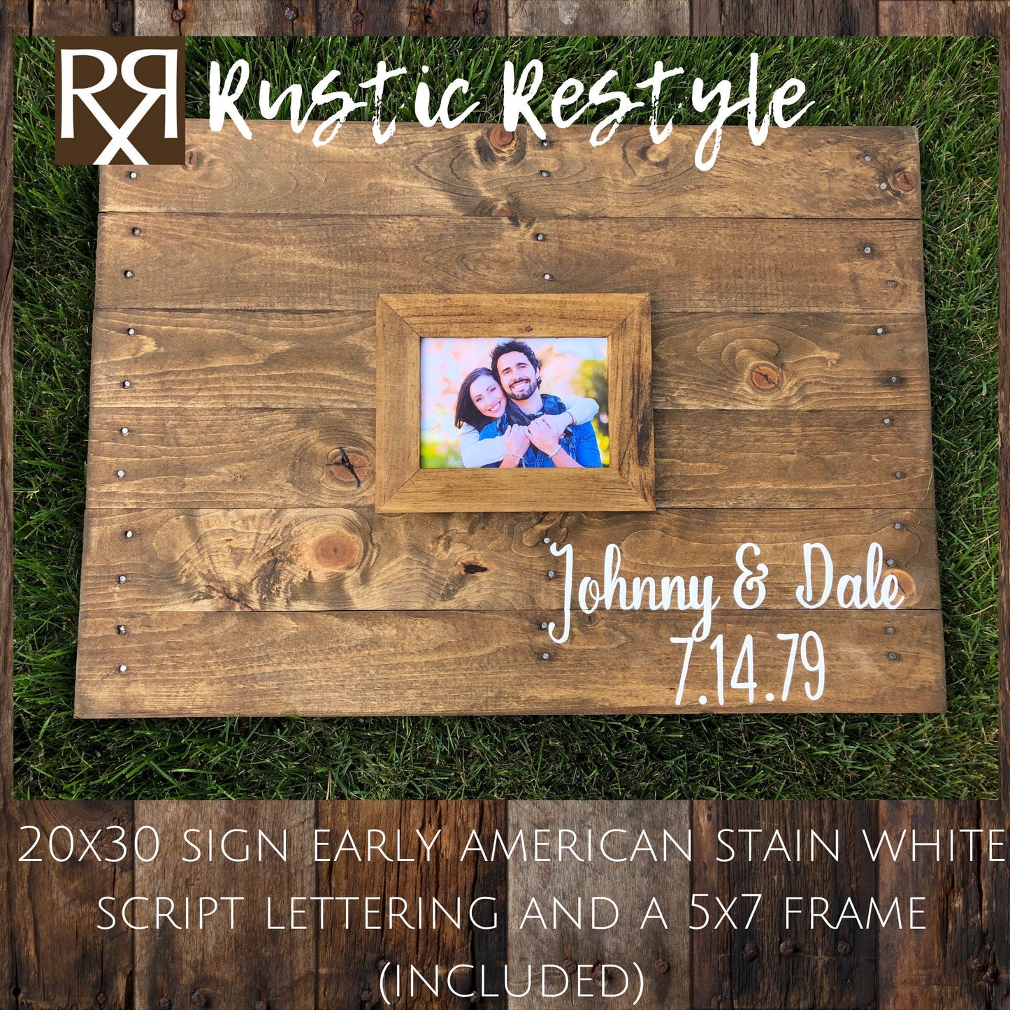 wedding Alternative guest book heart sign, memento engagement photo with initials and or last name