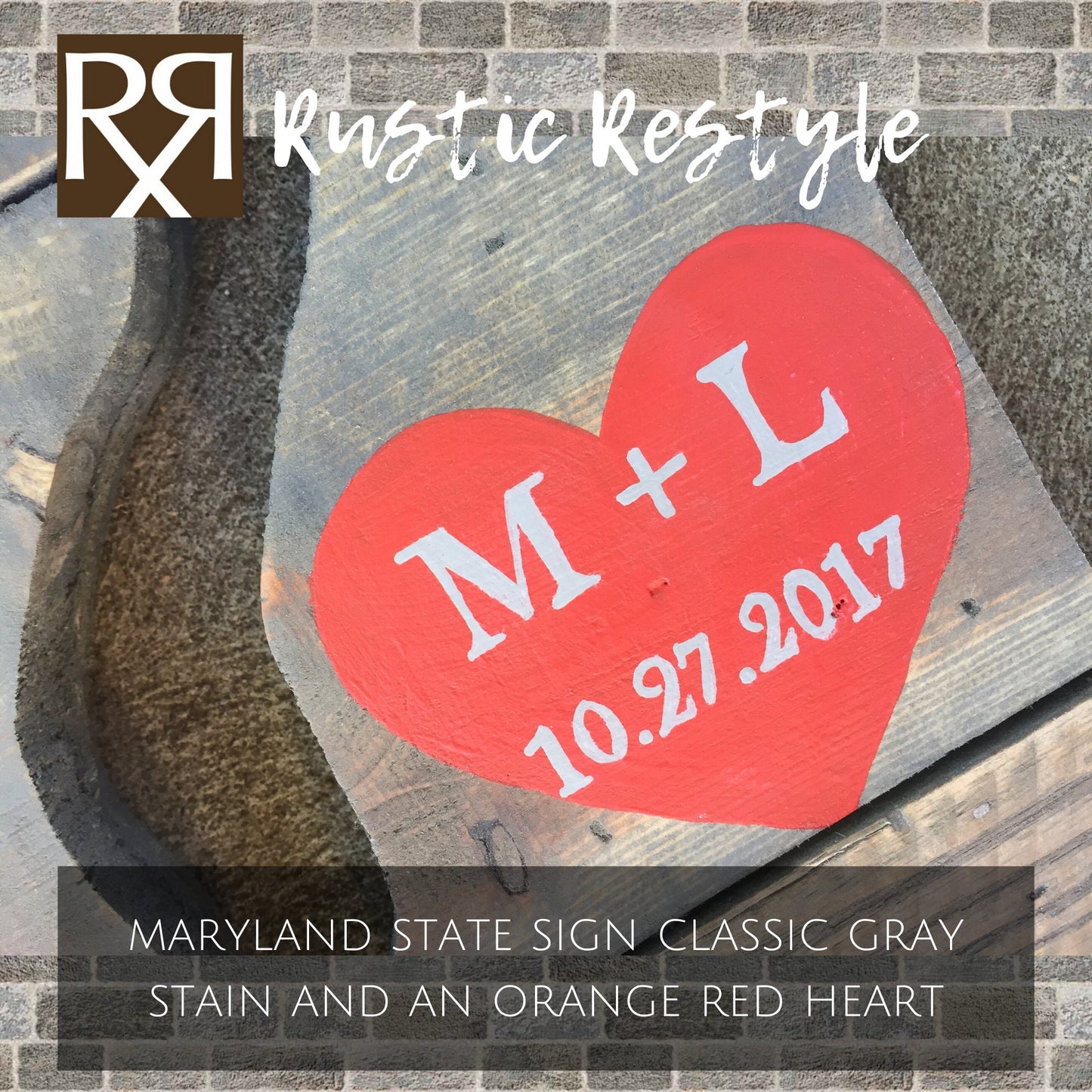 Maryland state art sign wedding guest book or decor