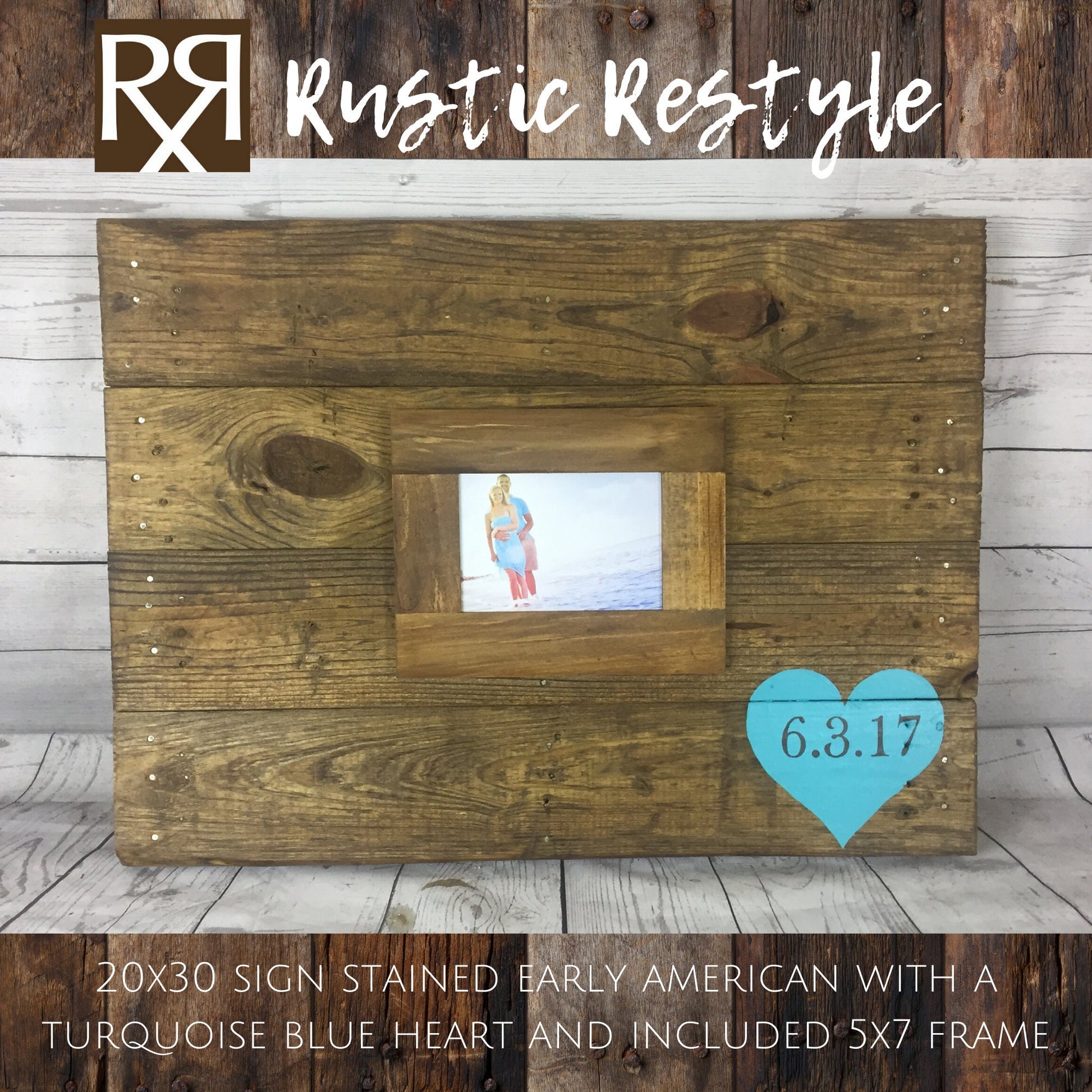 wedding Alternative guest book heart sign, memento engagement photo with initials and or last name