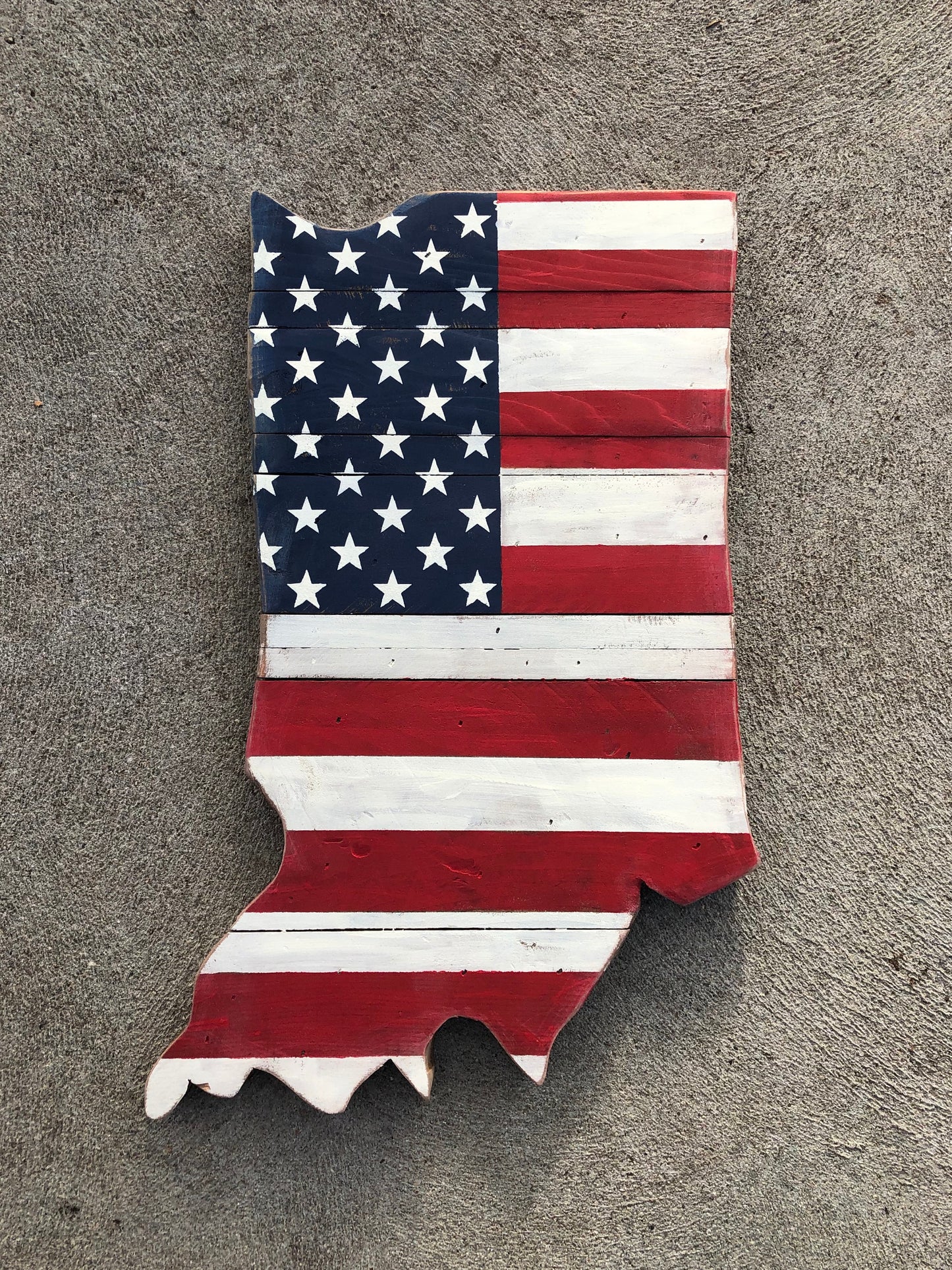 Wooden Montana American wall flag, wood state art signs, repurposed pallet signs, recycled den or cabin decor