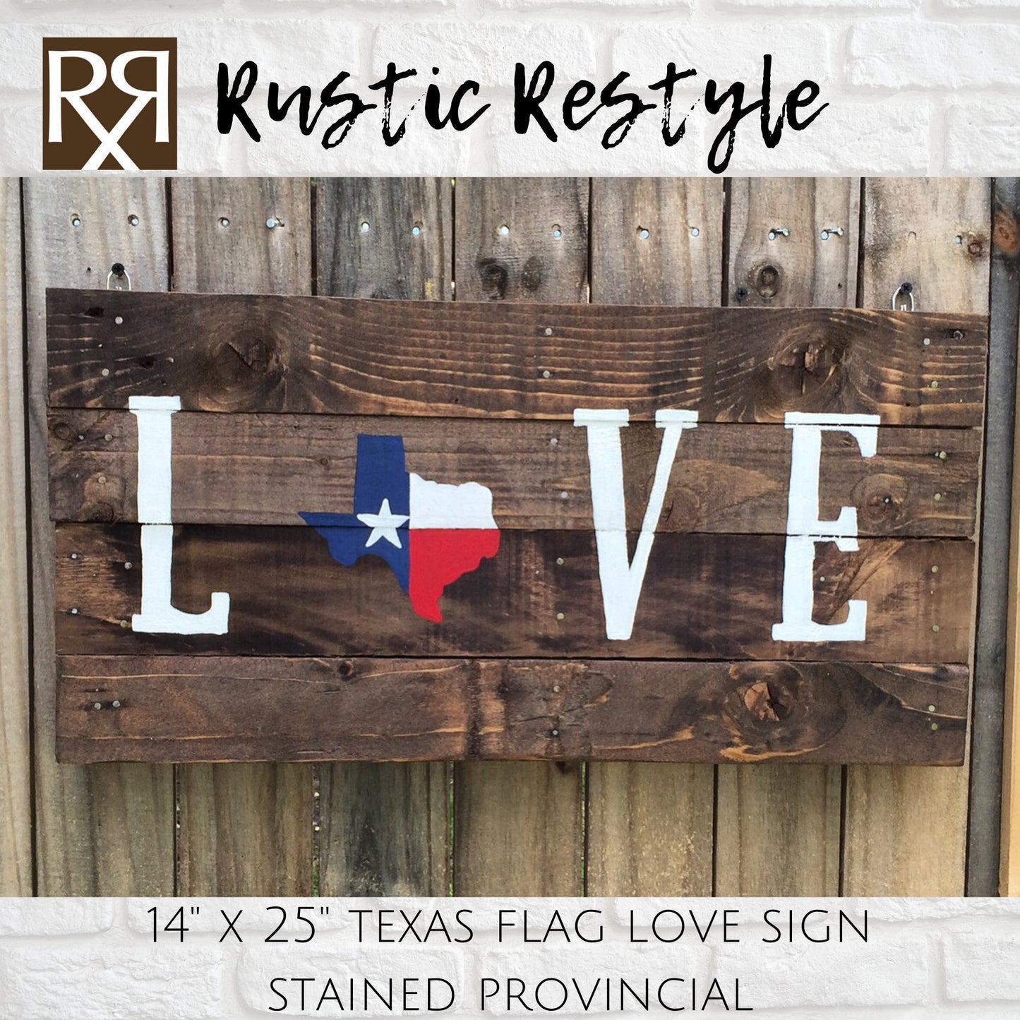 14"X25" Texas Flag Love Pallet Sign relocation Decor gift for new home, unique rustic primitive farmhouse decoration ideas